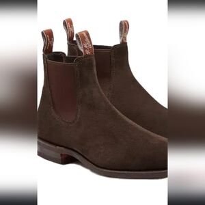 R.M.Williams mens brown suede boot size 6 1/2 wide 5.5 au